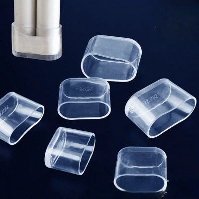 Gorros para patas de silla ovalados antideslizantes, almohadillas protectoras para pies, cubiertas de silicona para muebles y mesas, cubierta antipolvo para calcetines, pies niveladores, fondo