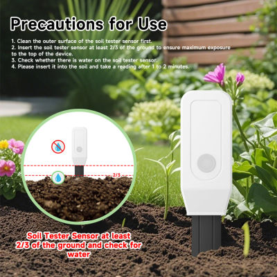 Medidor de Suelo Tuya Zigbee, Control por Aplicación, Compatible con Z2M, Funciona con Batería para Monitoreo de Invernaderos y Plantas en Maceta