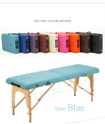 Cama de salón de belleza profesional, mesas de masaje portátiles plegables para Spa, plegables con bolsa, muebles de salón de madera 185x60/185x70cm