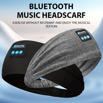 Diadema inalámbrica con Bluetooth, auriculares para dormir, auriculares deportivos/auriculares, gorro de música con altavoces estéreo HD, máscara para ojos para Sl lateral