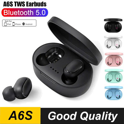 Original A6S TWS auriculares Bluetooth inalámbricos auriculares estéreo auriculares deportivos con micrófono caja de carga para teléfono inteligente