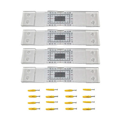 A96I-medidor de espesor 4 Uds registro de monitoreo de grietas, Monitor de grietas de Tell-Tale estándar para el estándar y de esquina Tell-Tale