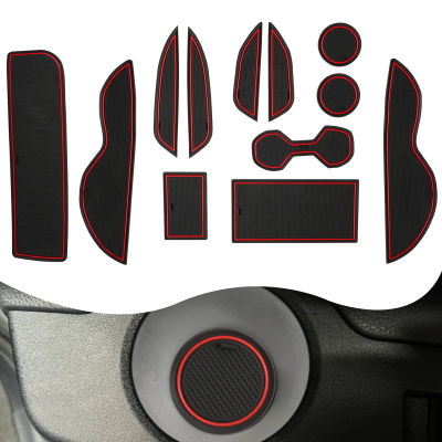 LFOTPP Puerta Ranura Alfombra para Toyota C-HR AX20 2024 2025 Coche Antideslizante Alfombra de goma Puerta Ranura Almohadillas Toyota C-HR AX20 2024 Accesorios