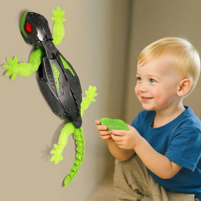 Robot Gecko de escalada de pared con Control remoto, juguete de escalada para niños, juguetes de Control remoto recargables, regalo novedoso de cumpleaños
