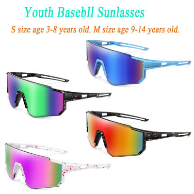 Gafas de sol de béisbol para niños de 3 a 14 años, gafas de sol para niños y niñas, talla M, bicicleta juvenil UV400, deportes al aire libre, Camping, bicicleta de montaña