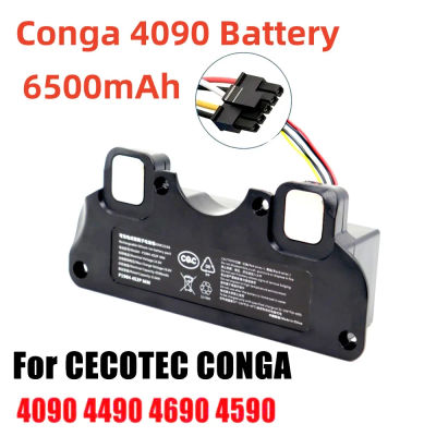 Batería de repuesto Original de 6500mAh para CECOTEC CONGA 4090 4490 4590 4690, accesorios para Robot aspirador, piezas de repuesto, herramienta
