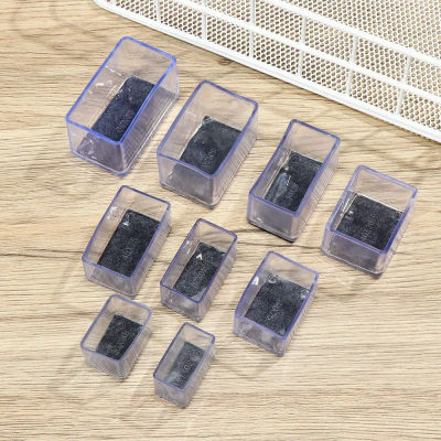 Tapas de silicona para patas de silla, almohadillas antideslizantes de fieltro, cubiertas de PVC para pies de muebles, protectores de suelo antideslizantes, 4 unidades por juego
