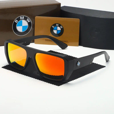 Gafas de sol para BMW, gafas de sol con marco cuadrado pequeño de Metal europeo y americano, versión coreana, gafas de sol cuadradas retro, pegatina interior