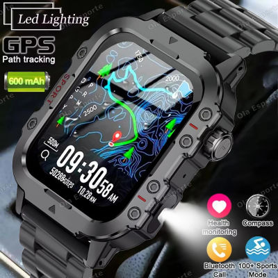 Nuevo Reloj Inteligente Militar 2026 para Hombre, 3ATM, Deportivo, para Exteriores, Monitor de Actividad Física, Presión Arterial, Monitoreo de Salud, Llamadas BT, GPS
