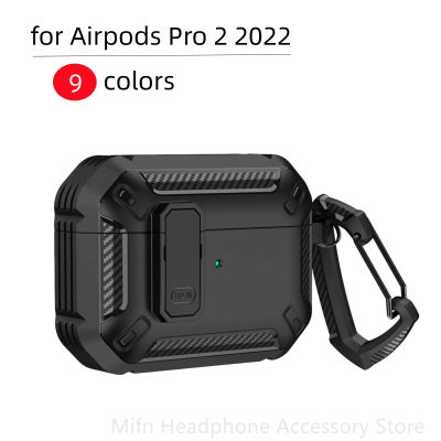 Funda de fibra de carbono para Airpods Pro 2, funda con interruptor para auriculares, funda a prueba de golpes para hombre, funda para Airpods Pro 1 2 Airpod 3