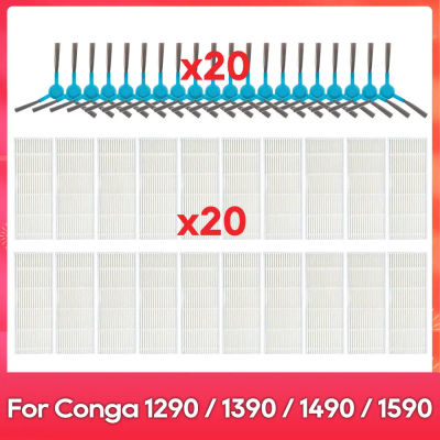 Ajuste para (Conga 1290 / 1390 / 1490 / 1590) filtro Hepa Cepillo Lateral Robot aspiradoras repuesto accesorio de repuesto