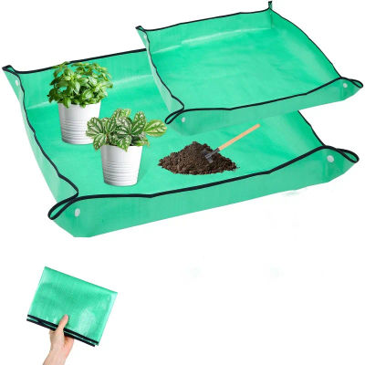Tapete de Jardinería Multiusos, Bandeja para Macetas, Tapete Impermeable para Macetas, Tapete Plegable para Plantas de Interior, Tapete de Jardinería Portátil