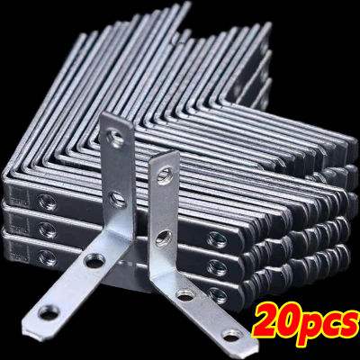 Soportes de junta L de 25/60mm y 90 grados, estante de madera para muebles, puerta, armario, sujetador Universal de acero inoxidable, Hardware de junta