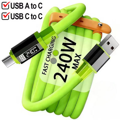 Cable de Carga Superrápida de 240W, Tipo C a Tipo C, Cargador Universal de Alta Potencia, Cable USB para iPhone 16 15 14 Xiaomi Huawei Samsung