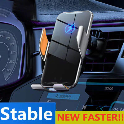 Cargador de coche inalámbrico, soporte magnético para teléfono de coche, para iPhone 15, 14, 13, 12 X XR, Samsung, soporte de carga rápida infrarroja para coche