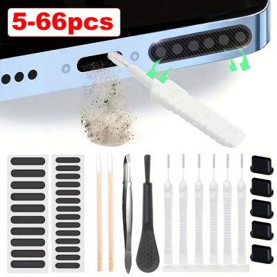 Juego de herramientas limpiadoras para quitar el polvo, puerto de altavoz Universal para teléfono, 5-66 Uds., para IPhone, Samsung, Xiaomi, cepillo, hisopos de algodón, filtro de aire
