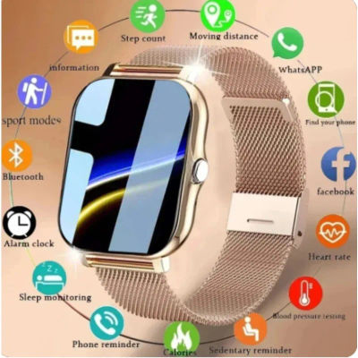Reloj inteligente para teléfono Android. Pantalla a color de 1,44 pulgadas, completamente táctil, llamada bluetooth, reloj inteligente con carga magnética