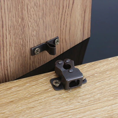 Pestillo de puerta de armario Vintage, 10 piezas, pestillo de doble rodillo para RV Camper, cajón de armario, muebles, accesorios de Hardware