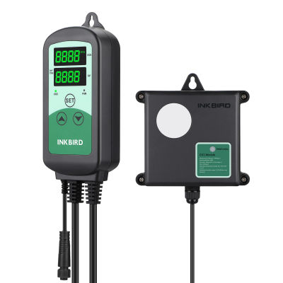 Controlador y monitor Digital de CO2 INKBIRD ICC-510 de calidad del aire con generador de CO2 de 2 salidas para tienda de cultivo de invernadero uso en interiores
