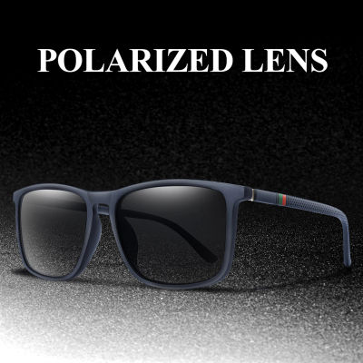 Gafas de sol polarizadas clásicas cuadradas de lujo a prueba de viento para ciclismo UV400, gafas para hombre y mujer, gafas de moda para viajes, conducción y pesca
