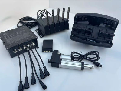 Kit de Control Remoto Inalámbrico de 5 Palancas para Grúas, Manipuladores, Elevadores de Brazo y Cargadoras Compactas