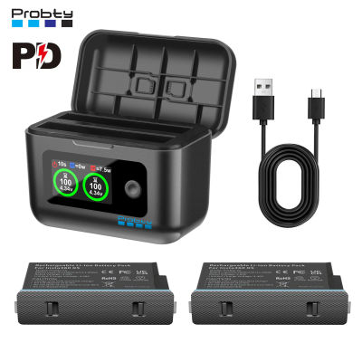 2850mAh para batería de repuesto Insta360 X5/caja de cargador rápido para accesorios de Cámara de Acción Insta 360 X5