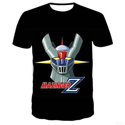 Mazinger Z-camisetas con estampado 3D de Robot de Anime, ropa de calle para hombres y mujeres, camiseta de manga corta de gran tamaño a la moda, camisetas para niños, ropa para hombre