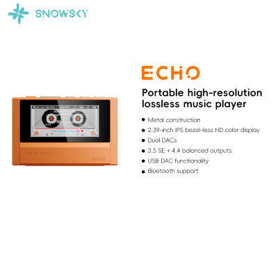 Reproductor de Música Portátil FiiO ECHO con Bluetooth, DAC Dual CS43198, 3.5mm y 4.4mm, Diseño Retro Walkman