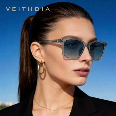 VEITHDIA Gafas de sol polarizadas para hombre, lentes fotocromáticas degradadas, protección UV400, gafas de sol de moda para exteriores para mujer FA7917