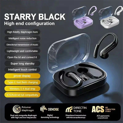 Nuevos Auriculares Bluetooth K60, Sobre la Oreja, Inalámbricos, Sonido de Alta Calidad, Batería de Larga Duración, Pantalla Digital, Tres Colores