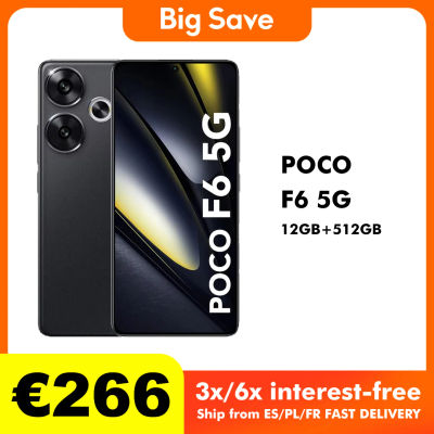POCO F6 5G teléfono inteligente, versión Global, NFC, Snapdragon®Cargador Turbo 8s Gen 3 120Hz 90W, batería de 5000mAh