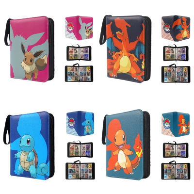 Carpeta para tarjetas de Pokémon, bolsa de almacenamiento para tarjetas de personajes de Anime, paquete de tarjetas portátil con personajes de Pikachu, juguetes coleccionables, regalos periféricos