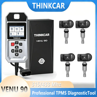 Herramienta de Programación de Activación TPMS THINKCAR VENU 90 2026, Doble Frecuencia 315/433MHz, Escáner de Diagnóstico OBDII, Monitor de Presión de Neumáticos