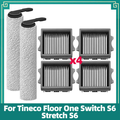 Compatible con Tineco Floor One Switch S6 / Stretch S6 / S7, i6 / i5 Stretch, S9 Artist piezas de aspiradora cepillo rodillo filtro HEPA