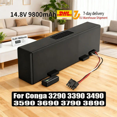 Nueva batería recargable de 14.8V y 3500mah para robot aspirador y fregador Conga 3290 3390 3490 3590 3690 3790 3890