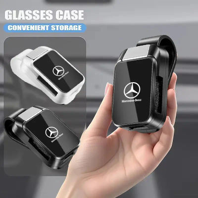 Clip para gafas de coche, visera solar, soportes para gafas de sol para Mercedes Benz W176 W166 W211 W204 CLA W205 CLS GLA, accesorios para coche