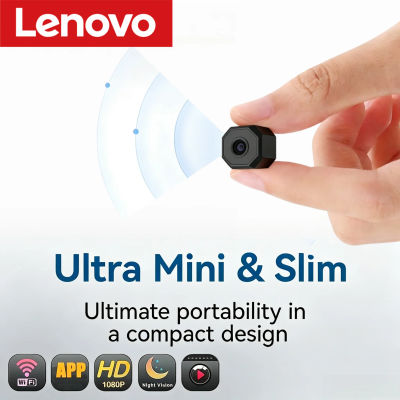 Cámara de vigilancia inalámbrica 4K de Lenovo, minicámara de seguridad con visión nocturna, detección de movimiento, minicámara de video, monitor, para el hogar inteligente.