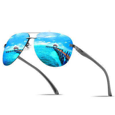 Ms Male-gafas de sol polarizadas clásicas para hombre, lentes de sol con espejo de película de color deslumbrante, gafas de sol de primavera para motocicleta, correr, pesca, novedad