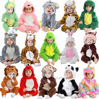 Pijamas de dibujos animados para bebés de 0 a 4 años, ropa de dormir de invierno para niños, monos de dinosaurio para niñas, monos de noche para niños pequeños