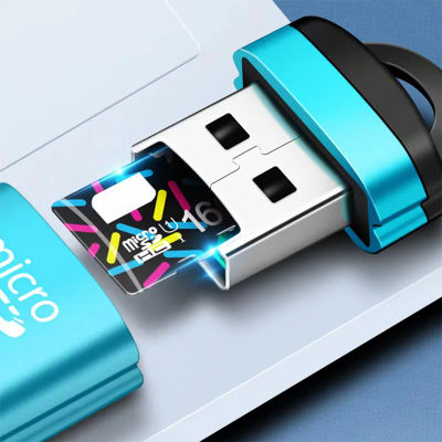 Lector de tarjetas Micro SD USB, cadena, escritor de tarjetas TF, Mini Dongle de memoria extensible, adaptador de altavoz para coche, ordenador, portátil, convertidor de reproducción de música