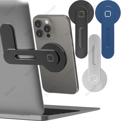 Soporte magnético para teléfono portátil, Monitor de ordenador, teléfono móvil lateral delgado y plegable para funda de la serie iPhone 14/13/12 y todos los teléfonos