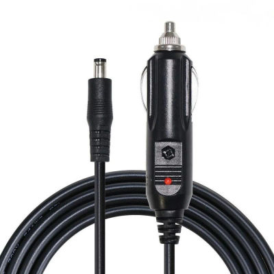 Cable de alimentación portátil para encendedor de cigarrillos de coche, 12V, con conector DC de 5,5mm x 2,1mm, Cable de extensión para cargador de coche