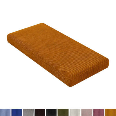 Cojín de pana para muebles de patio con cremallera, cojines para asiento, almohadilla para terraza para asientos de exterior e interior para banco/silla/ventana