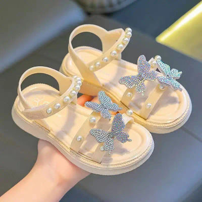 Nuevas sandalias de verano para niñas, sandalias antideslizantes para bebés para interiores y pantuflas frescas para niñas y niños.