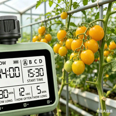 Temporizador de Riego de 4 Vías para Jardín, Controlador de Goteo Automático, Interfaz Universal, Fácil Configuración, Dispositivo de Riego para Plantas de Exterior