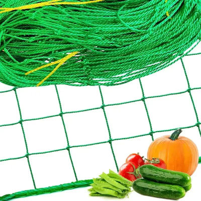 Red de nailon de alta calidad para jardín, lufa, gloria de la mañana, flores, plantas de vid, red de escalada, soportes de soporte para cultivo de vid de pepino