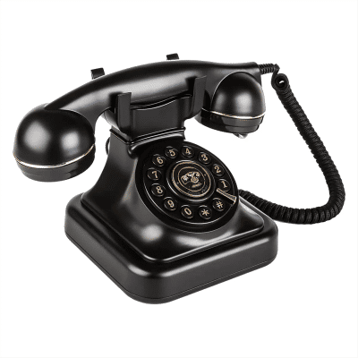 Venta Teléfono fijo Retro, teléfonos fijos antiguos Vintage con campana de Metal clásica, teléfono Retro para el hogar y la Oficina