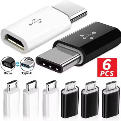 Adaptador USB Tipo-C, Convertidor de Tipo C a Micro USB Hembra a Macho para Xiaomi, Samsung, Cable de Datos, Cargador, Adaptador USB C