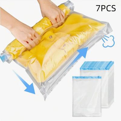 Bolsas de Almacenamiento al Vacío, Bolsas Ahorradoras de Espacio con Compresión para Edredones y Mantas, Organizador de Ropa para Viajes