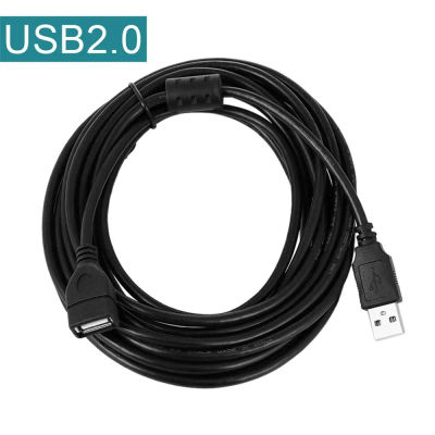 Negro 0,6 M 1 M 1,5 M 3 M 5 M USB 2.0 A macho a hembra Cable de extensión del cargador de sincronización de datos